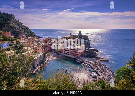 Vernazza, Ligurien, Italien Stockfoto