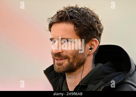 Sportdirektor Arne Friedrich Hertha BSC Berlin im Interview, Portrait, Mercedes-Benz Arena, Stuttgart, Baden-Württemberg, Deutschland Stockfoto