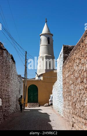 Moschee, Altstadt, Harar, Äthiopien Stockfoto