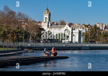 Bulgarische St. Stephen Iron Church im Stadtteil Fatih in Istanbul, Türkei Stockfoto