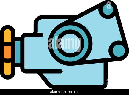 Symbol für Poolservice. Kontur Pool Service Vektor Symbol Farbe flach isoliert Stock Vektor