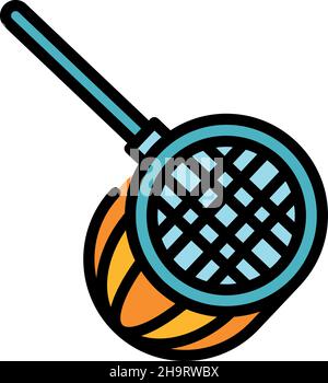 Poolnetz-Symbol. Kontur Pool Netz Vektor Symbol Farbe flach isoliert Stock Vektor