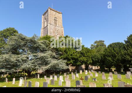 Dorfpfarrkirche von Saint Edmund, Kessingland, Suffolk, England, Großbritannien Stockfoto