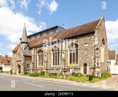 Pfarrkirche von Saint John the Baptist, Needham Market, Suffolk, England, Großbritannien Stockfoto