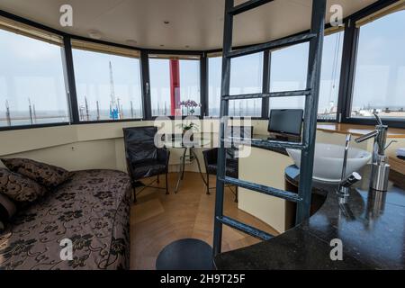 Harlingen, Wohnen im Leuchtturm Stockfoto