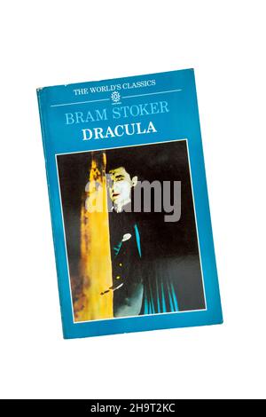 Ein Taschenbuch von Dracula von Bram Stoker. Erstveröffentlichung 1897. Stockfoto