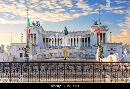 Vittoriano oder Altar des Vaterlandes, Blick vom Platz von Venedig, Rom, Italien Stockfoto