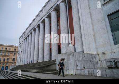 Palazzo delle Poste, Via Roma, Palermo, Sizilien, Italien Stockfoto