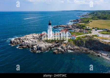 Portland Head Light, Cape Elizabeth, ME 04107 Stockfoto