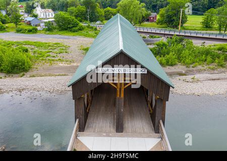 Blenheim Covered Bridge, Blenheim, NY 12131 Stockfoto