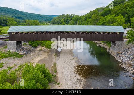 Blenheim Covered Bridge, Blenheim, NY 12131 Stockfoto