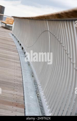 Der neue und wunderbare Koserow Pier auf der Insel Usedom Stockfoto