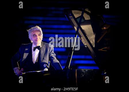 Marco Castoldi alias Morgan tritt in der Arena di Verona auf. 12/09/2020 Copyright: KiaC.Photo Stockfoto