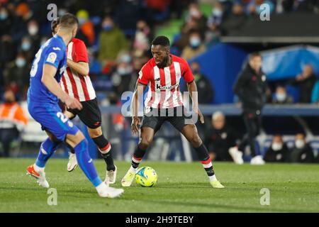 Getafe, Spanien. 6th Dez 2021. Inaki Williams (Bilbao) Fußball/Fußball: Spanisches Spiel 'La Liga Santander' zwischen Getafe CF 0-0 Athletic Club de Bilbao im Coliseum Alfonso Perez in Getafe, Spanien. Quelle: Mutsu Kawamori/AFLO/Alamy Live News Stockfoto