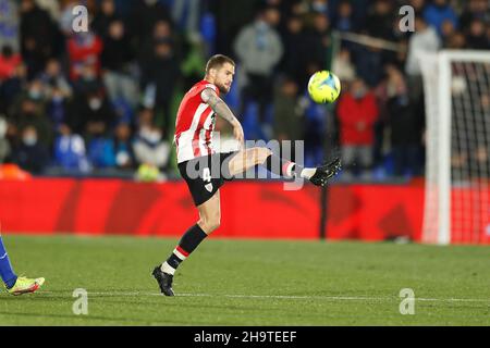 Getafe, Spanien. 6th Dez 2021. Inigo Martinez (Bilbao) Fußball/Fußball: Spanisches Spiel „La Liga Santander“ zwischen Getafe CF 0-0 Athletic Club de Bilbao im Coliseum Alfonso Perez in Getafe, Spanien. Quelle: Mutsu Kawamori/AFLO/Alamy Live News Stockfoto