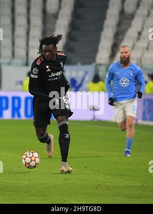 Turin, Italien. 08th Dez 2021. Allianz Stadium, Turin, Italien, 08. Dezember 2021, Moise Kean (Juventus FC) während des FC Juventus gegen Malmö - UEFA Champions League Fußballspiel Credit: Live Media Publishing Group/Alamy Live News Stockfoto