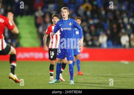 Getafe, Spanien. 6th Dez 2021. Jakub Jankto (Getafe) Fußball/Fußball : Spanisches Spiel der 'La Liga Santander' zwischen Getafe CF 0-0 Athletic Club de Bilbao im Coliseum Alfonso Perez in Getafe, Spanien . Quelle: Mutsu Kawamori/AFLO/Alamy Live News Stockfoto