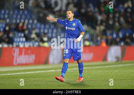 Getafe, Spanien. 6th Dez 2021. Nemanja Maksimovic (Getafe) Fußball/Fußball : Spanisches Spiel der 'La Liga Santander' zwischen Getafe CF 0-0 Athletic Club de Bilbao im Coliseum Alfonso Perez in Getafe, Spanien . Quelle: Mutsu Kawamori/AFLO/Alamy Live News Stockfoto