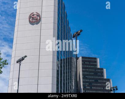 Buenos Aires, Argentinien; 22. November 2019: Blick in die Fassade des Sheraton Argentina in Costanera, Retiro Stockfoto