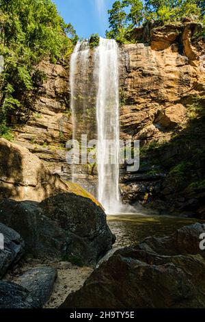 Toccoa Falls, Toccoa Creek, Toccoa Falls College, Toccoa Falls, Georgia Stockfoto