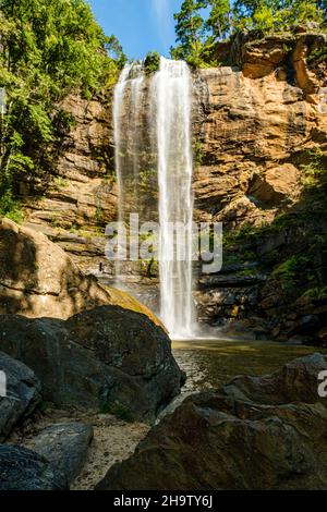 Toccoa Falls, Toccoa Creek, Toccoa Falls College, Toccoa Falls, Georgia Stockfoto