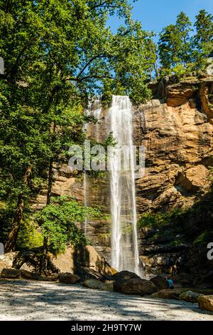 Toccoa Falls, Toccoa Creek, Toccoa Falls College, Toccoa Falls, Georgia Stockfoto