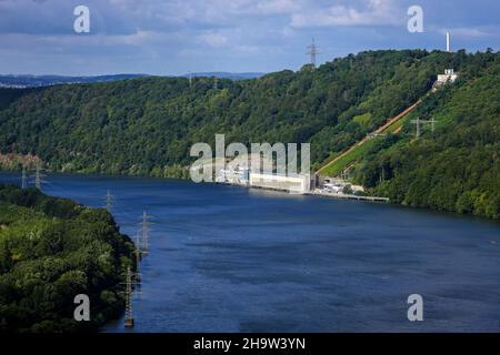 '29.07.2021, Deutschland, Nordrhein-Westfalen, Hagen - der Hengstey-See ist ein Stausee im Ruhrgebiet zwischen den Städten Hagen, Dortmund und Stockfoto