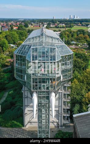 '14.09.2021, Deutschland, Nordrhein-Westfalen, Hamm - Maximilianpark in der westfälischen Stadt Hamm ist ein Vergnügungspark auf dem Gelände der Disu gebaut Stockfoto