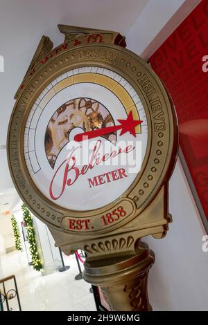 Glauben Sie an Santa Meter, Macy's , 2021, USA , NYC Stockfoto