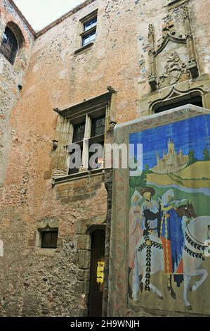 Schloss Gala Dalí de Pubol in der Region Baix Empordà, Provinz Gerona, Katalonien, Spanien Stockfoto