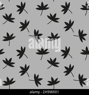 Marihuana-Blattmuster. Einfache Illustration von Marihuana Blatt Vektor-Muster für Web Stock Vektor