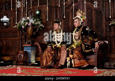 Hochzeit mit java-Stil Dekoration Stockfoto