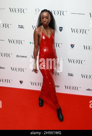 London, Großbritannien. 08th Dez 2021. Eunice Olumide nimmt an den WOTC New Faces Awards 2021 im Berkeley Hotel in London Teil. Kredit: SOPA Images Limited/Alamy Live Nachrichten Stockfoto