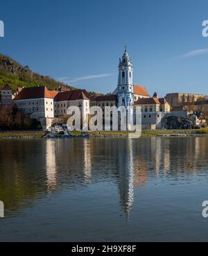 Dorf Dürnstein in der Wachau, Österreich Stockfoto