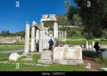 Das antike Messina: Eine führende archäologische Stätte, wichtiger als das antike Olympia, das antike Griechenland Stockfoto