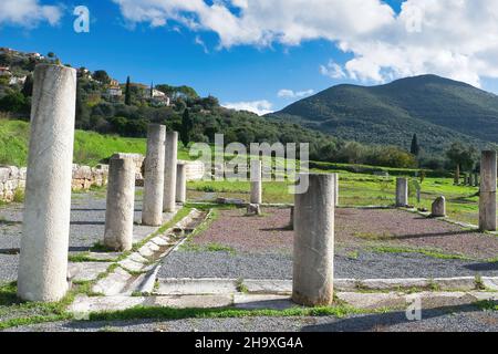 Das antike Messina: Eine führende archäologische Stätte, wichtiger als das antike Olympia, das antike Griechenland Stockfoto