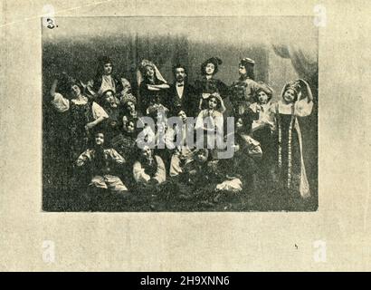 Fragment Russian Empire Magazine of the 'The Whole World' (russisch: Весь Мiръ) № 26 für Juli 1911. Stockfoto