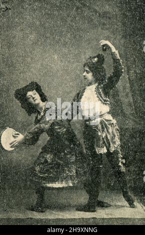 Fragment Russian Empire Magazine of the 'The Whole World' (russisch: Весь Мiръ) № 26 für Juli 1911. Stockfoto