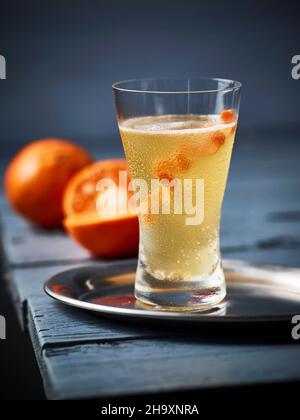 Cocktail Tangerine Royale Stockfoto