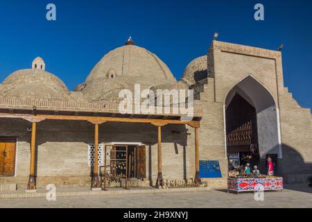 BUCHARA, USBEKISTAN - 1. MAI 2018: Taki (Toqi) Zargaron Basar in Buchara, Usbekistan Stockfoto