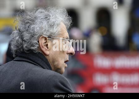 Piers Corbyn (Bruder des ehemaligen Labour-Führers Jeremy) Wetterprognose, Geschäftsmann, Aktivist, Anti-Vaxxxxer und Verschwörungstheoretiker - Kampagne für aga Stockfoto