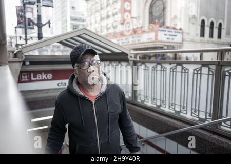 Chicago die Windstadt, einige Bilder hauptsächlich Straßenfotografie während einer Reise in diese schöne Stadt Stockfoto