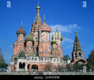 Russland. Moskau. Basilius-Kathedrale. Stockfoto