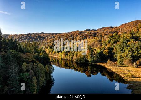 Loch Faskally, Pitlochry, Schottland, Großbritannien Stockfoto