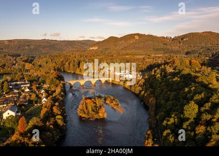 Dunkeld by the River Tay, Perthshire, Schottland, Großbritannien. Stockfoto