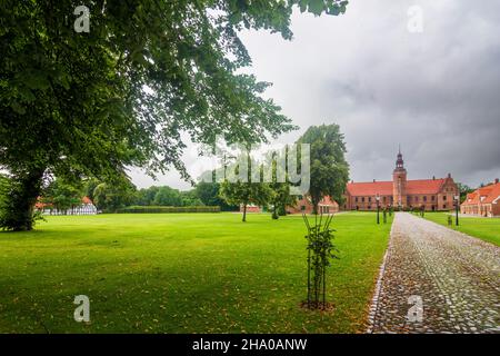 Randers: Overbard (Overgaard) Castle, in Udbyneder, Jylland, Jütland, Dänemark Stockfoto