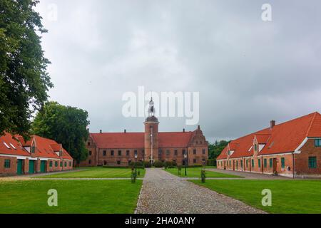 Randers: Overbard (Overgaard) Castle, in Udbyneder, Jylland, Jütland, Dänemark Stockfoto