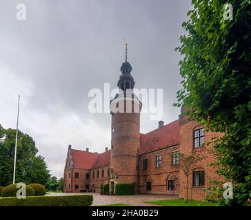 Randers: Overbard (Overgaard) Castle, in Udbyneder, Jylland, Jütland, Dänemark Stockfoto