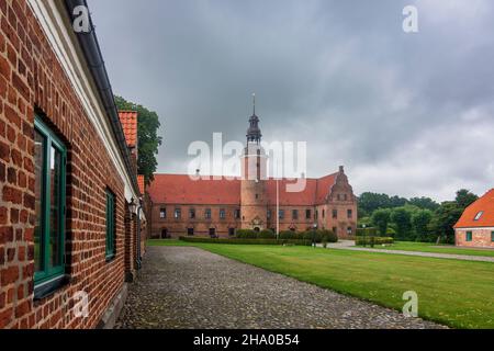 Randers: Overbard (Overgaard) Castle, in Udbyneder, Jylland, Jütland, Dänemark Stockfoto