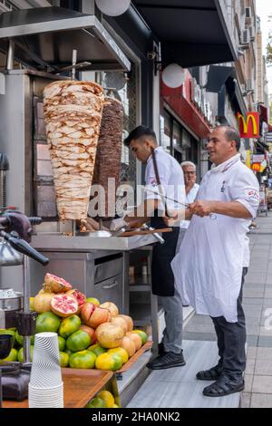 Türkischer Kebab im Laden in Istanbul Stockfoto